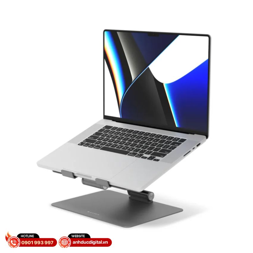 HyperSpace Ergonomic Laptop Stand sở hữu thiết kế gấp gọn linh hoạt