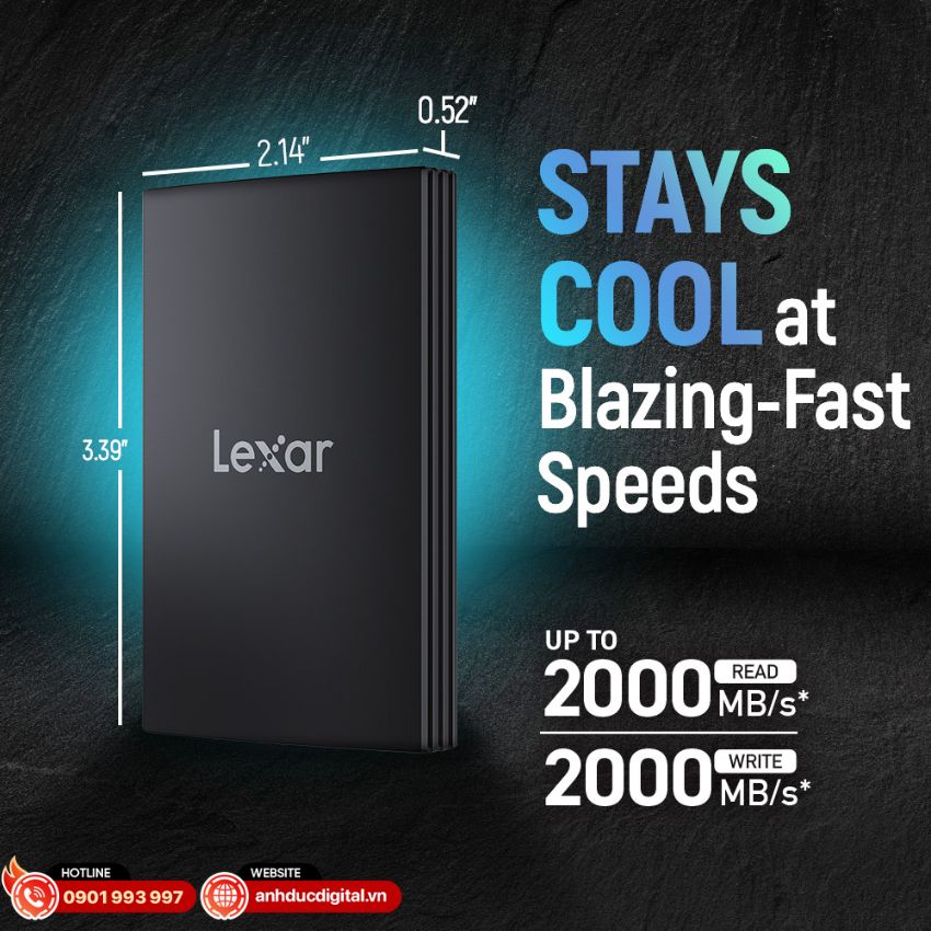 Lexar ARMOR 700 tốc độ 2000MB/s