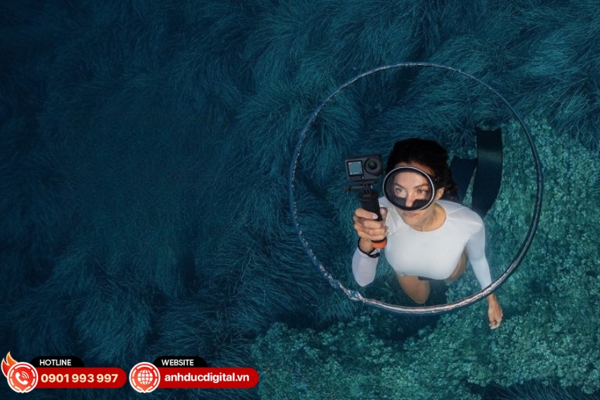 DJI Osmo Action 6 sở hữu thiết kế tinh gọn và chống nước 20m