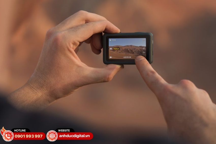 Osmo Action 6 đi kèm bộ nhớ trong 64GB, trong đó 50GB khả dụng