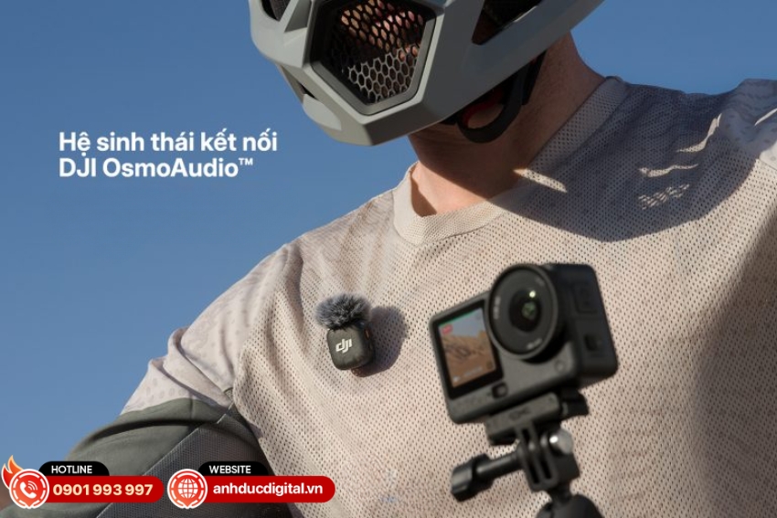 Osmo Action 6 hỗ trợ kết nối Wi-Fi 6 và Bluetooth 5.1 và tương thích ứng dụng DJI Mimo