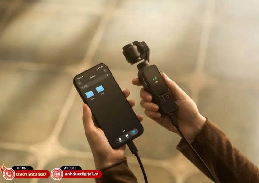 Trải nghiệm mua sắm DJI Osmo Pocket 4 ch&iacute;nh h&atilde;ng tại Anh Đức Digital