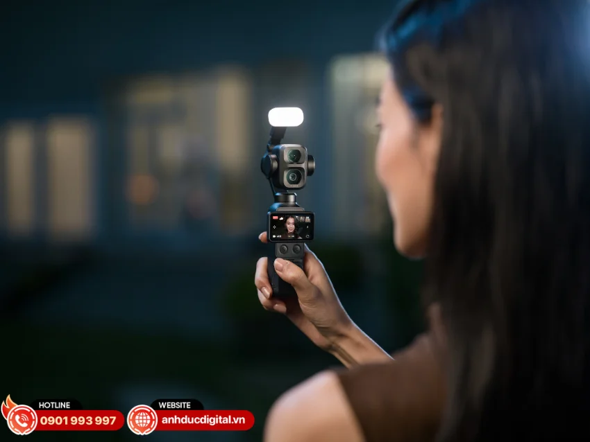 DJI Osmo Pocket 4P được trang bị chế độ quay video thiếu s&aacute;ng gi&uacute;p cải thiện chất lượng h&igrave;nh ảnh
