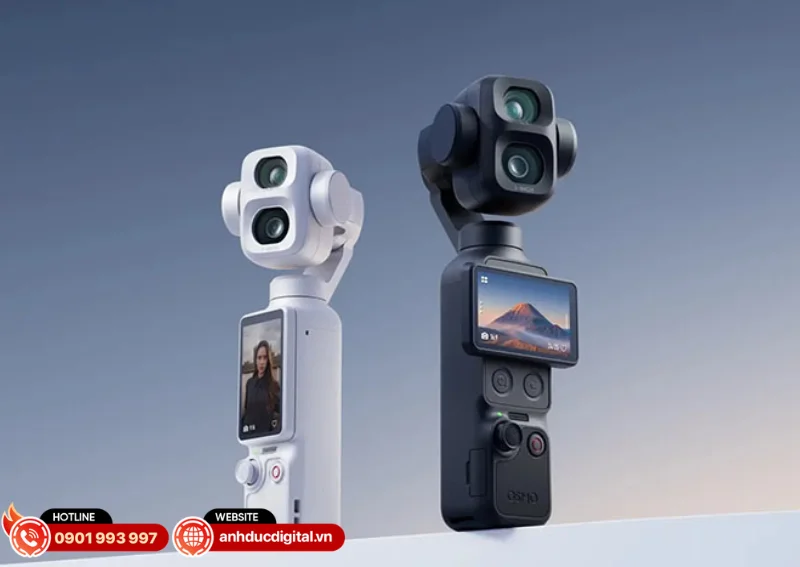 DJI Osmo Pocket 4P đ&aacute;nh dấu bước tiến lớn khi lần đầu ti&ecirc;n trang bị hệ thống camera k&eacute;p