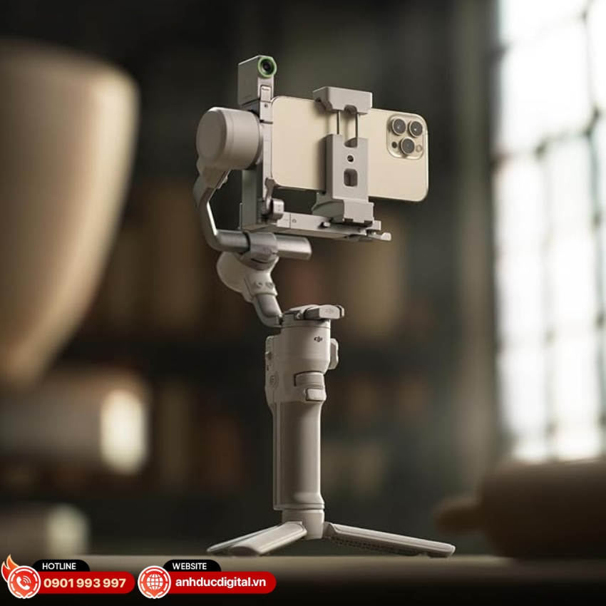 DJI RS 4 Mini Phone Holder mang đến khả năng ổn định hình ảnh vượt trội