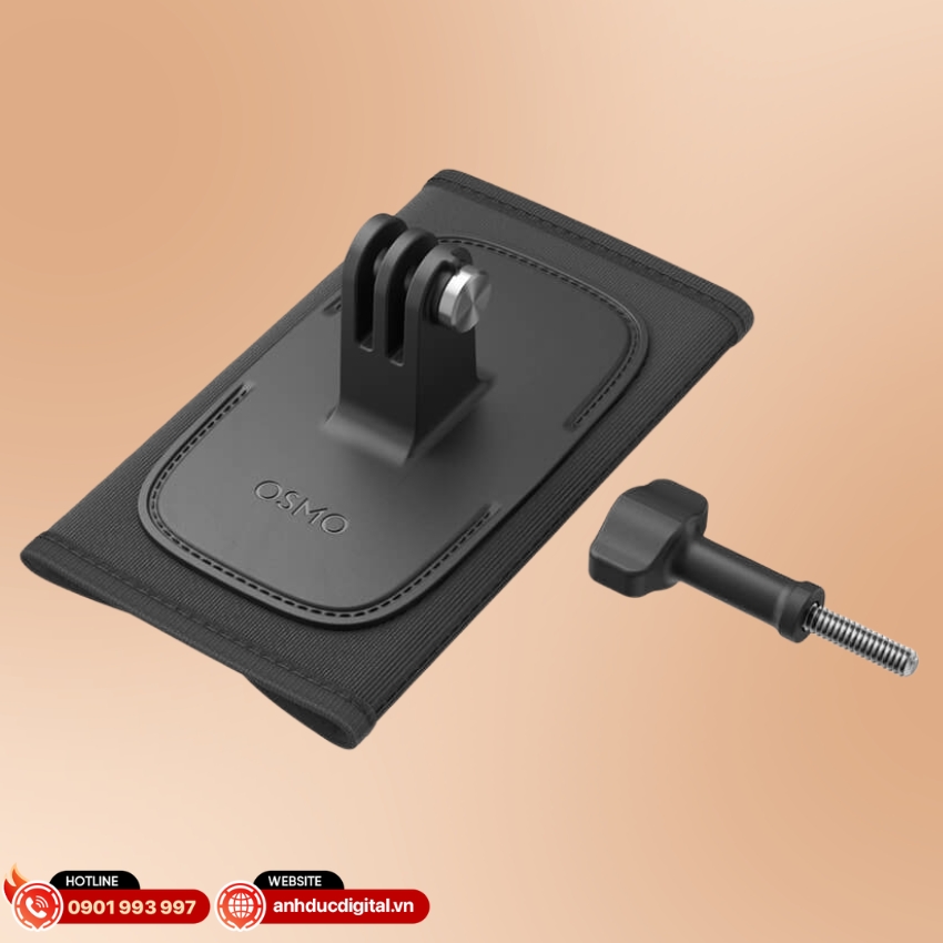 Osmo Backpack Strap Mount trang bị giá đỡ 3 chấu cùng vít khóa chắc chắn