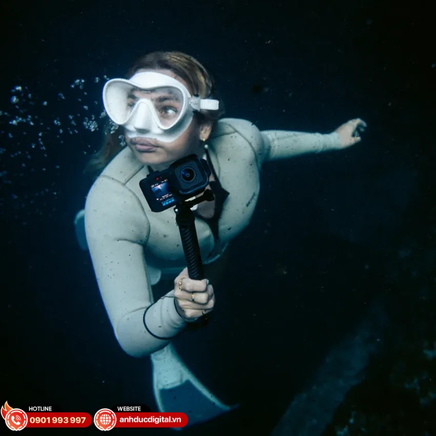 GoPro MISSION 1 c&oacute; khả năng chống nước ở độ s&acirc;u l&ecirc;n đến 20m