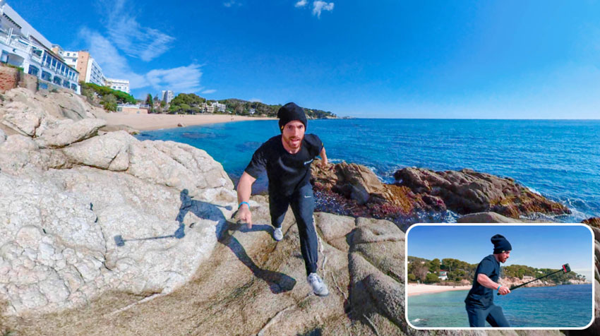 khả năng tự xóa gậy selfie