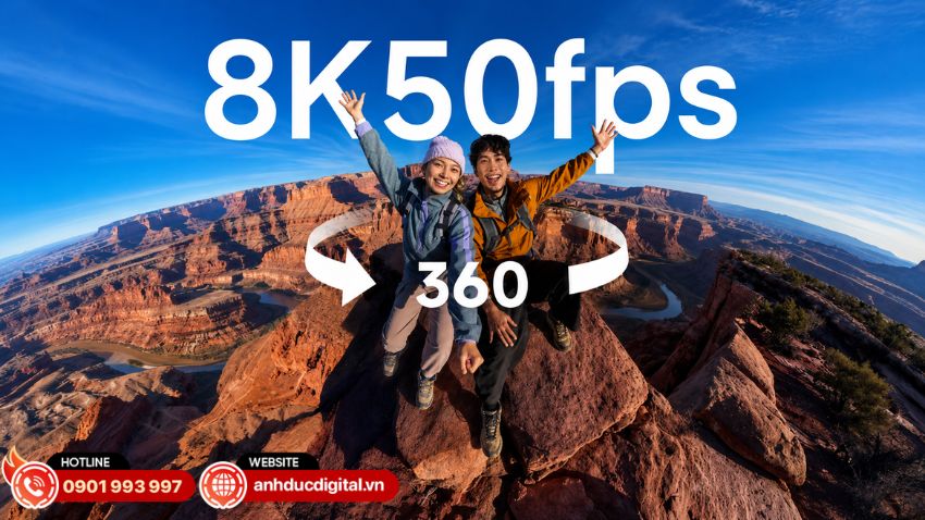 Insta360 X6 hỗ trợ quay video 360&deg; với độ ph&acirc;n giải tối đa 8K50fps