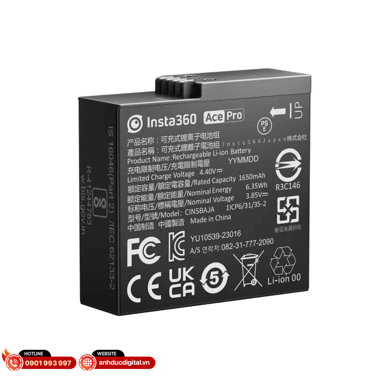 Pin Insta360 Ace Pro & Ace 5