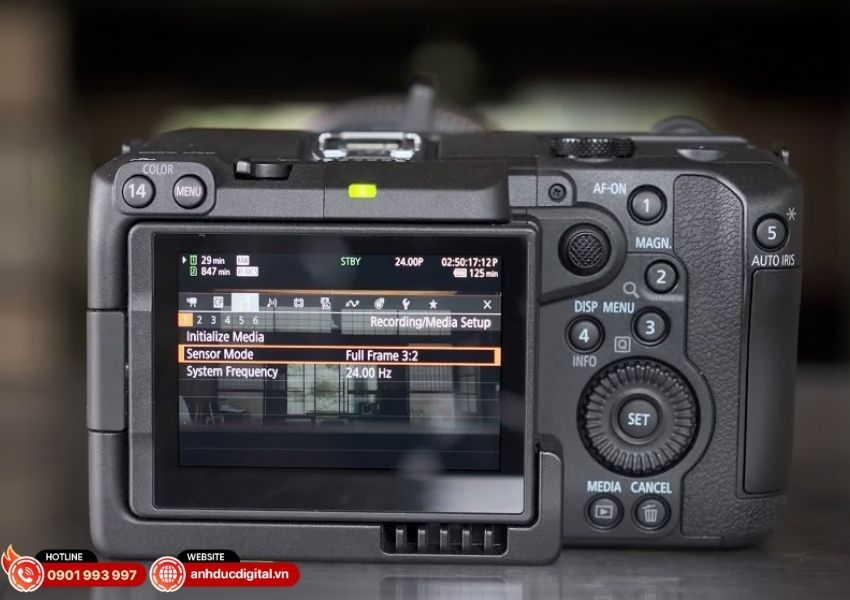 Canon EOS C50 quay Open Gate 3:2 full-frame