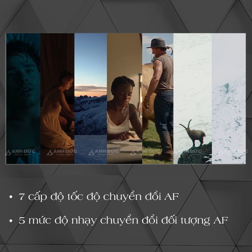 PXW-FX9V - Các cấp độ chuyển đổi AF