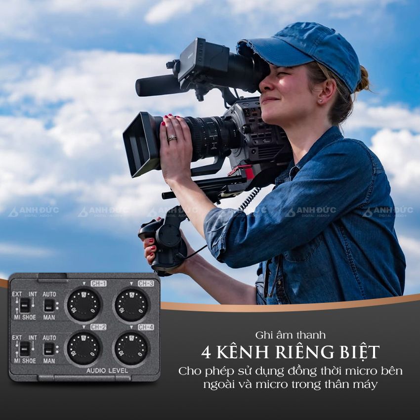 PXW-FX9V - Ghi âm 4 kênh