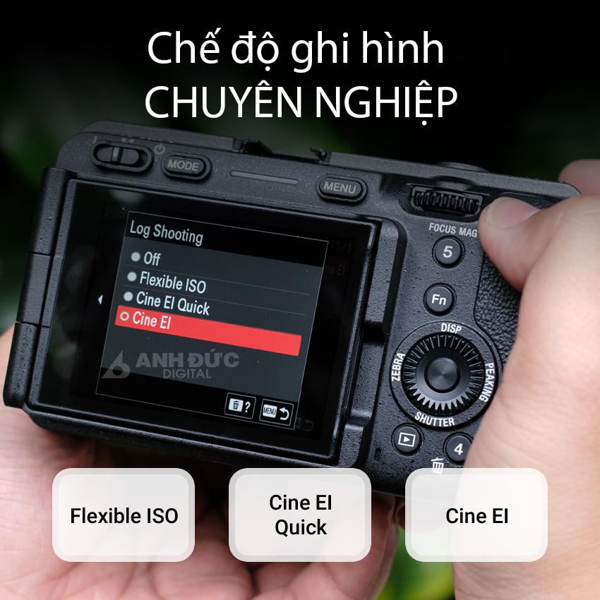 Chế độ ghi hình chuyên nghiệp trên Sony FX30