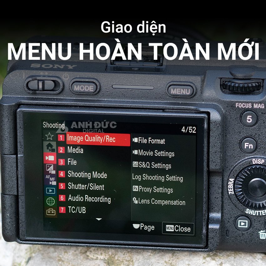 Giao diện menu hoàn toàn mới