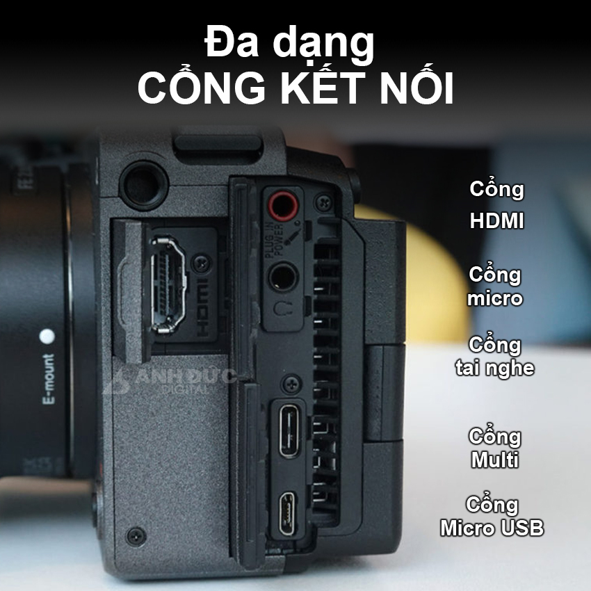 Trang bị đầy đủ cổng kết nối