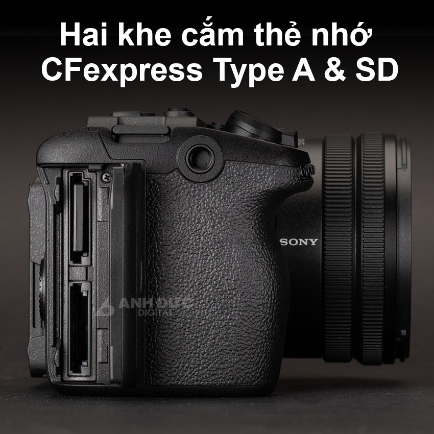 Trang bị khe cắm thẻ nhớ kép