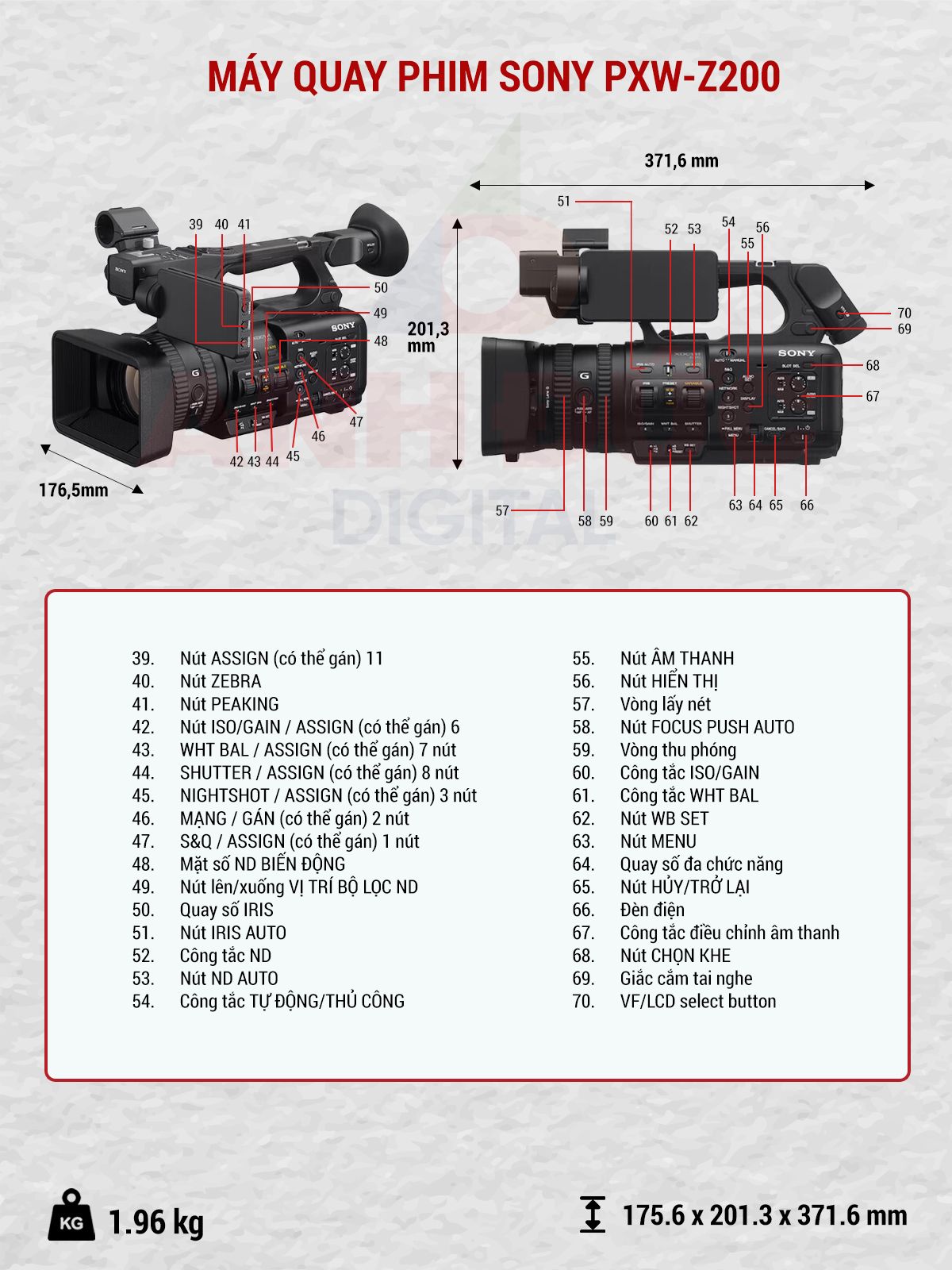 Sony PXW-Z200 tổng quan 2