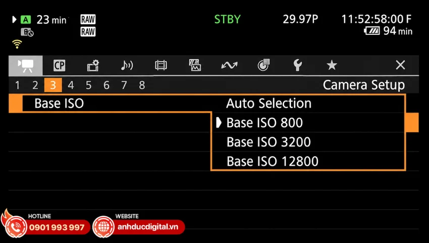 Sony FX5 sẽ l&agrave; mẫu m&aacute;y đầu ti&ecirc;n của Sony được trang bị Triple Base ISO