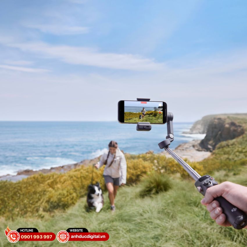 Chế độ ghi hình cùng gia đình cùng DJI Osmo Gimbal 7P