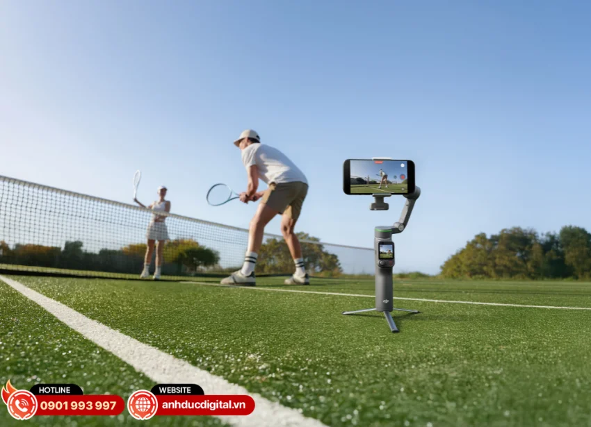 ActiveTrack 8.0 tr&ecirc;n DJI Osmo Mobile 8P gi&uacute;p theo d&otilde;i chủ thể ch&iacute;nh x&aacute;c