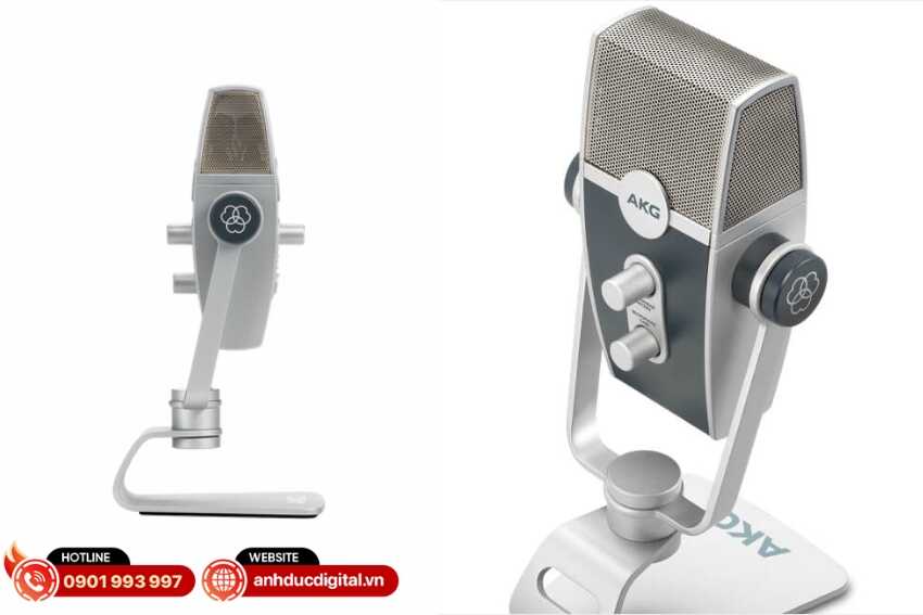 Micro thu âm AKG LYRA C44 USB sở hữu ngoại hình sang trọng, hiện đại