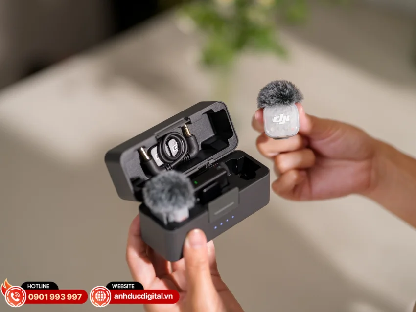Bộ phát DJI Mic Mini 2S được trang bị bộ nhớ trong khoảng 14,5GB, hỗ trợ ghi âm nội bộ lên đến 28 giờ