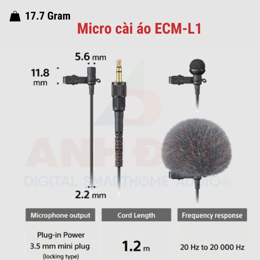 Micro cài áo ECM-L1 tổng quan