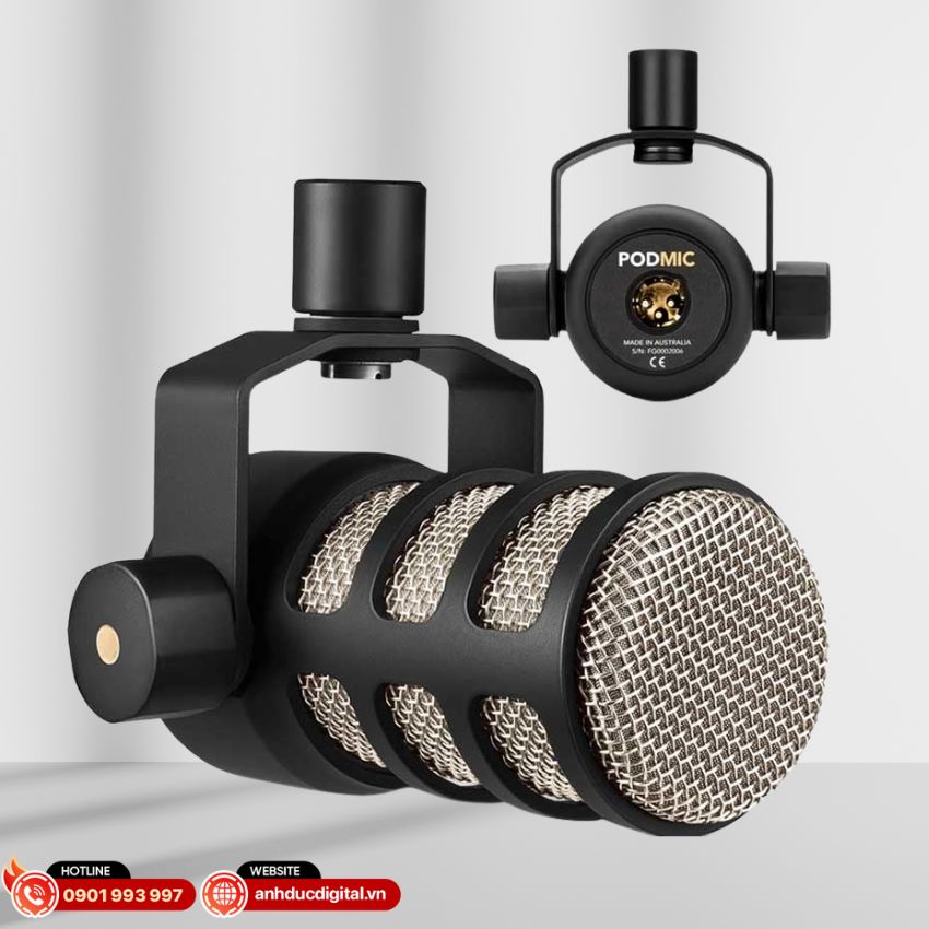 Rode PodMic Thiết Kế Kim Loại Nguyên Khối