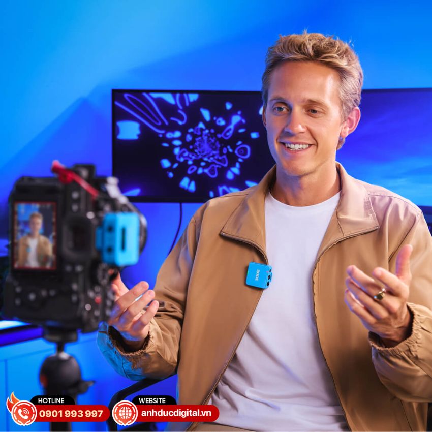 Transmitter Rode Wireless Go III màu xanh blue