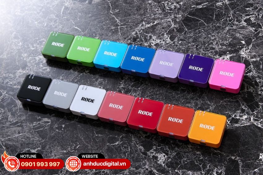 Đa dạng phiên bản màu của micro Rode Go 3