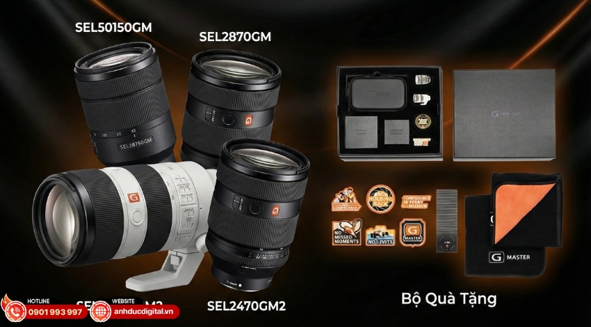 Thành phần bên trong hộp quà tặng GM Lens GM BRANDING GIFT BOX