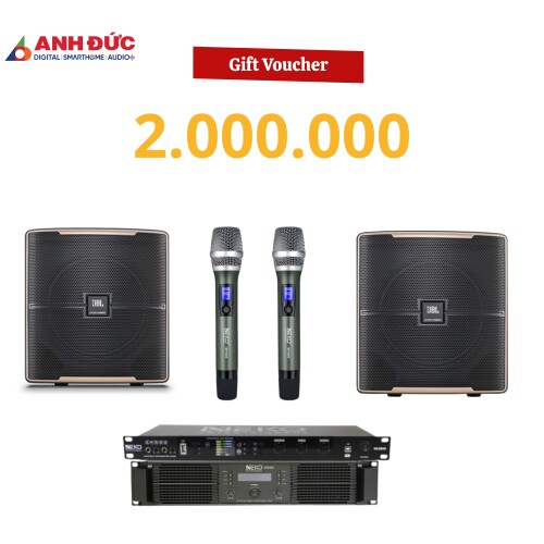 Voucher mua dàn karaoke trị giá 2.000.000đ