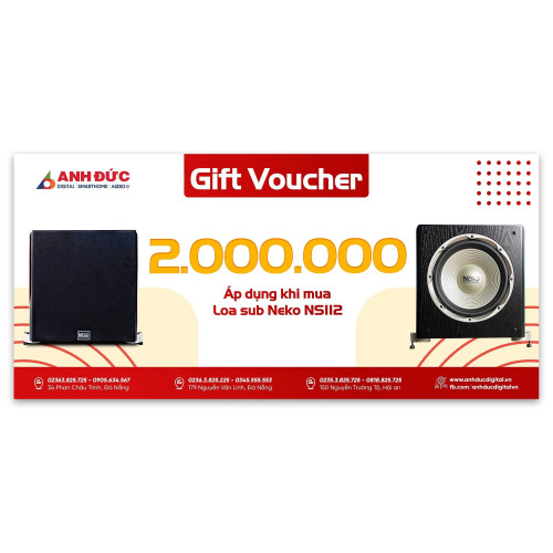 Voucher mua Loa Neko NS112 trị giá 2.000.000 đồng