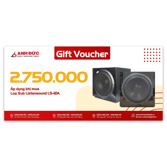 Voucher mua Loa sub Listensound LS-12A trị giá 2.750.000 đồng