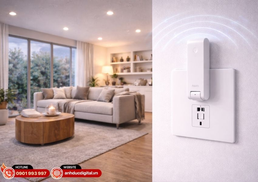 Aqara Hub M100 ứng dụng thực tế nh&agrave; th&ocirc;ng minh