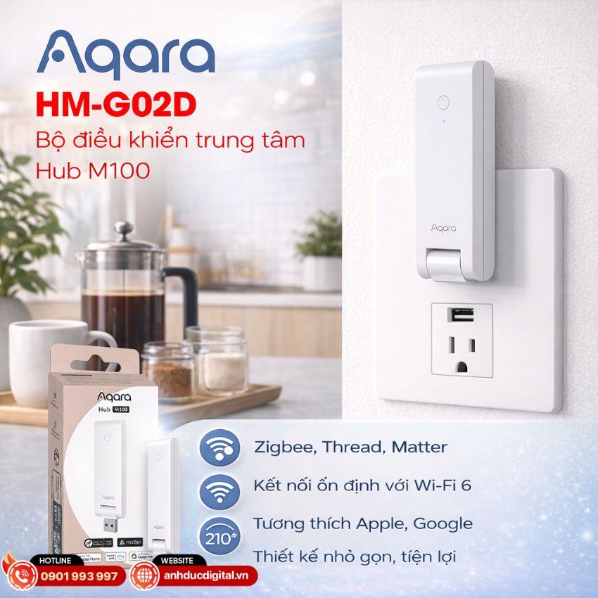 Aqara Hub M100 bộ điều khiển trung t&acirc;m smarthome