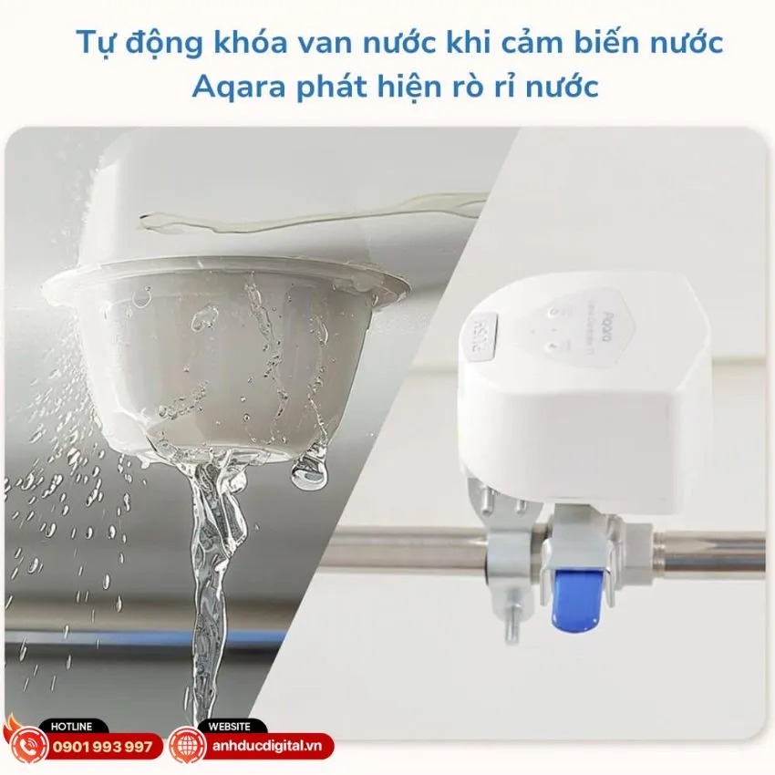 Aqara Valve Controller T1 tự động kh&oacute;a van nước