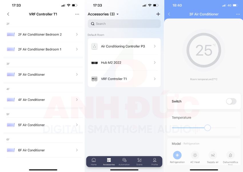 Bộ điều khiển điều hoà trung tâm Aqara VRF T1 - 3