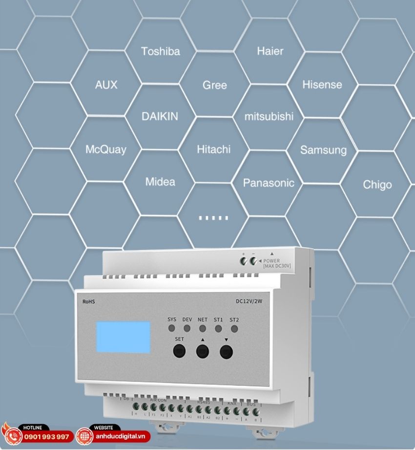 Bộ điều khiển điều hoà trung tâm Aqara VRF T1 - 8