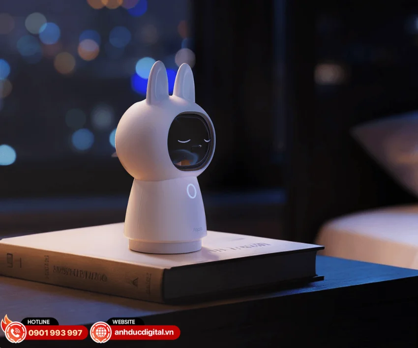 Aqara G350 được trang bị chế độ Privacy vật lý cho phép camera tự xoay ống kính vào trạng thái ngủ