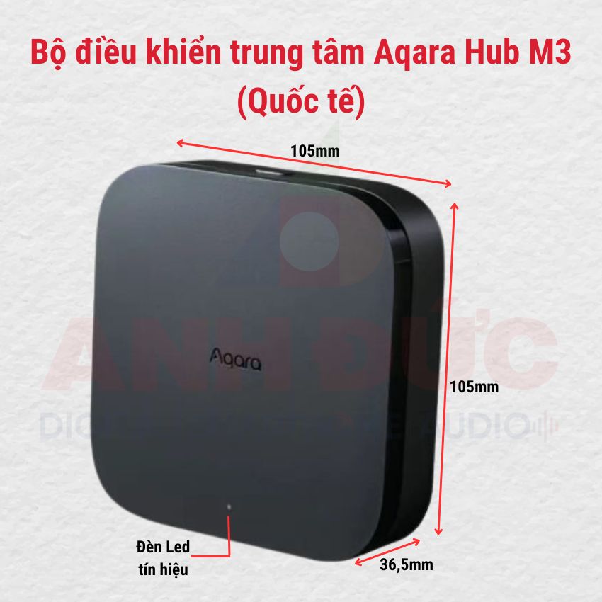 Thiết kế tổng quan của Bộ điều khiển trung tâm Aqara Hub M3