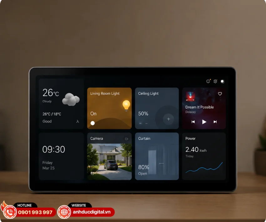 Màn hình trung tâm S1 Plus MP-K05D sở hữu màn hình cảm ứng 6.9 inch với độ phân giải 1440 × 720