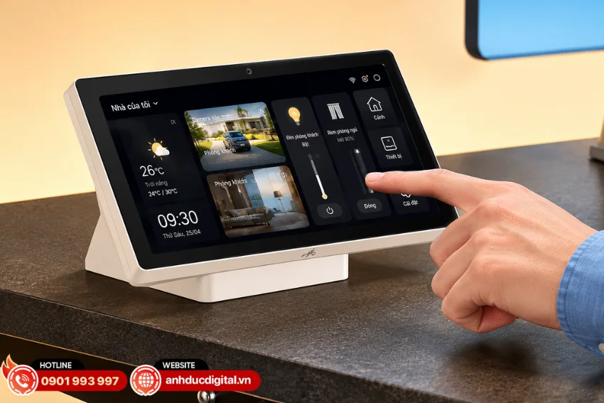 Màn hình trung tâm S1 Plus MP-K05D có khả năng quản lý đồng thời lên đến 128 thiết bị Zigbee