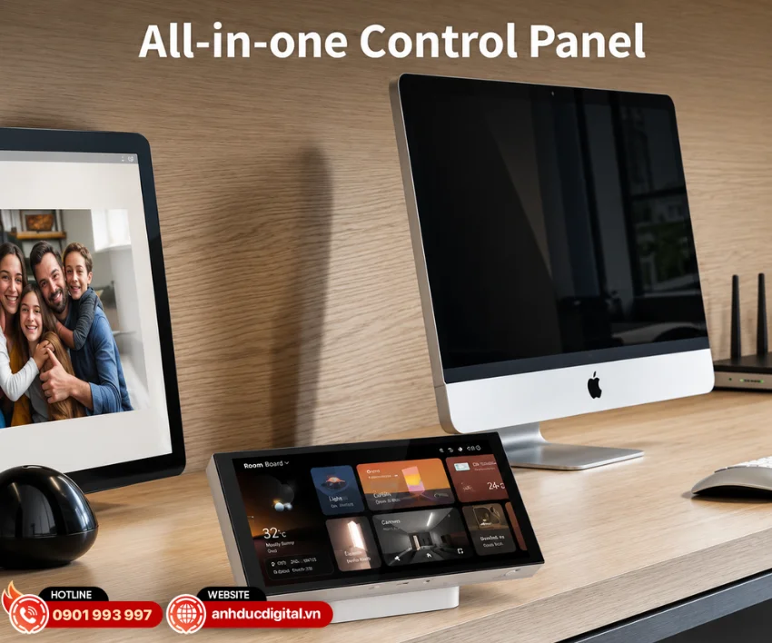 Aqara Panel Hub S1 Plus MP-K05D cho phép người dùng điều khiển toàn bộ thiết bị trong nhà