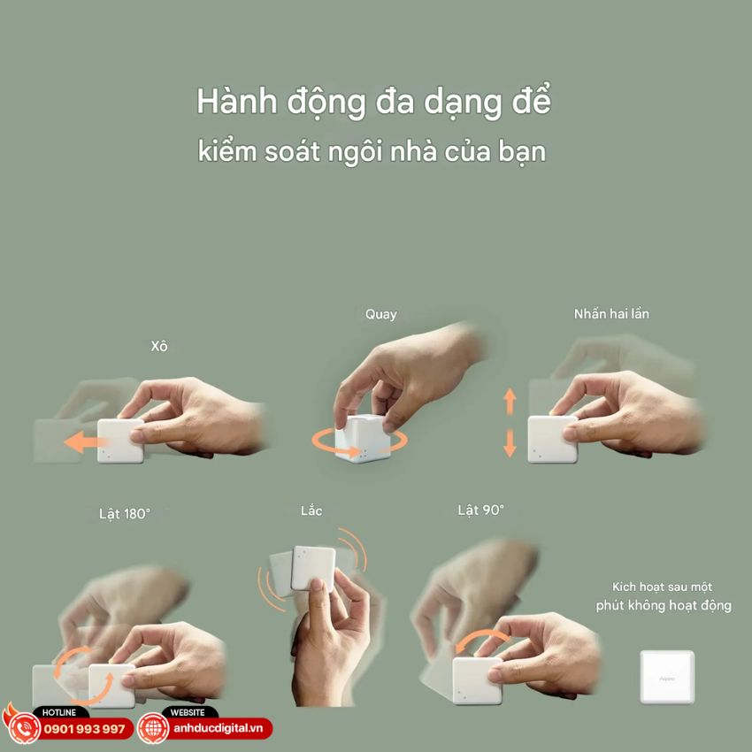 Hộp điều khiển ngữ cảnh Aqara Cube T1 Pro - 5