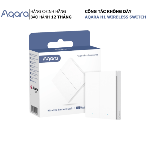 Công tắc dán tường không dây Aqara H1 2 nút | White WRS-02 (Quốc tế)
