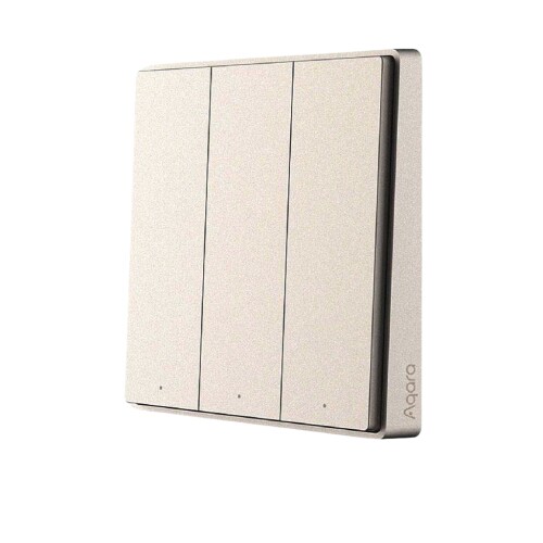 Công tắc thông minh Aqara D1 3 nút | Gold QBKG26LM (Quốc tế)