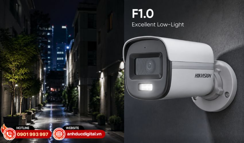 Khẩu độ lớn F1.0 thu s&aacute;ng hiệu quả