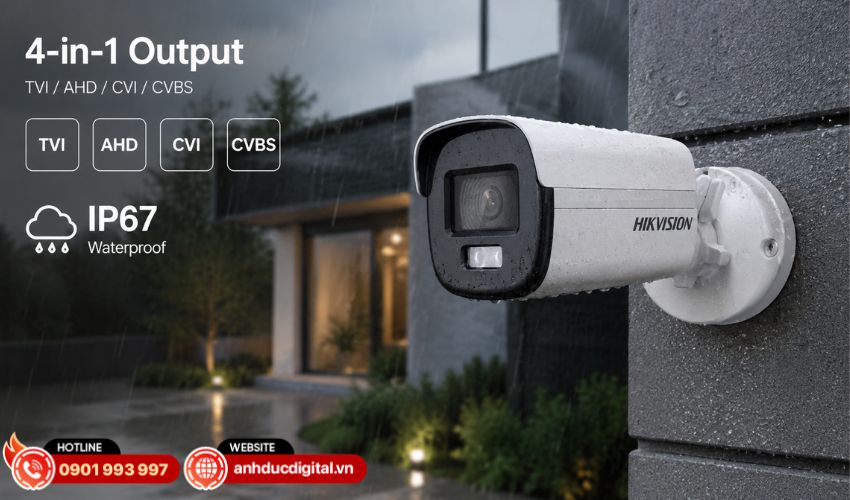 Chuẩn IP67 ph&ugrave; hợp lắp đặt ngo&agrave;i trời
